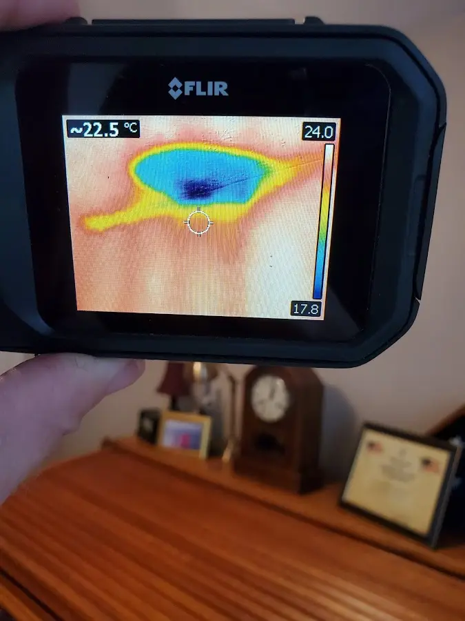 Thermal imaging inspection for water damage in Purcell