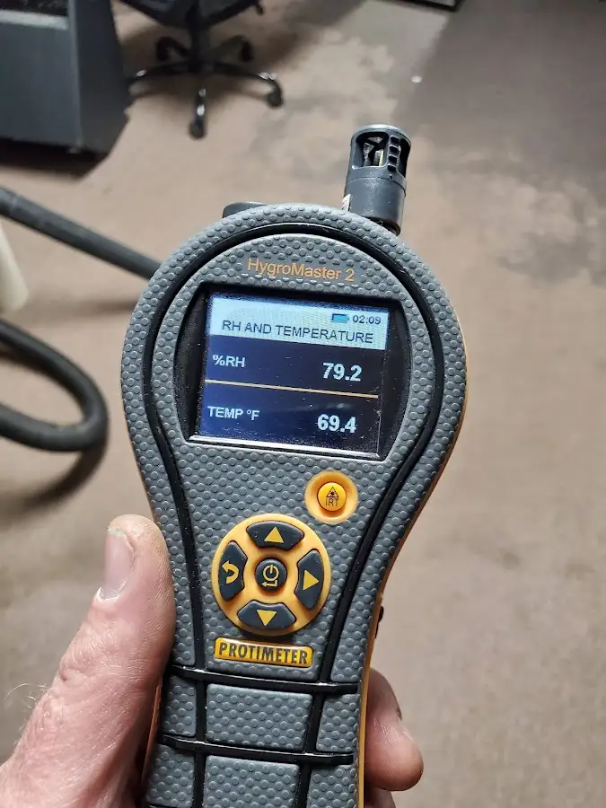 Moisture meter humidity assessment for Fire & Smoke Damage Restoration in Purcell